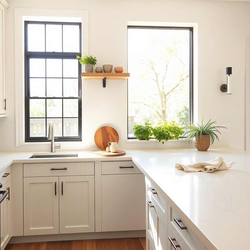 How Much Space Between Countertop and Upper Cabinets Works Best With Storage?
