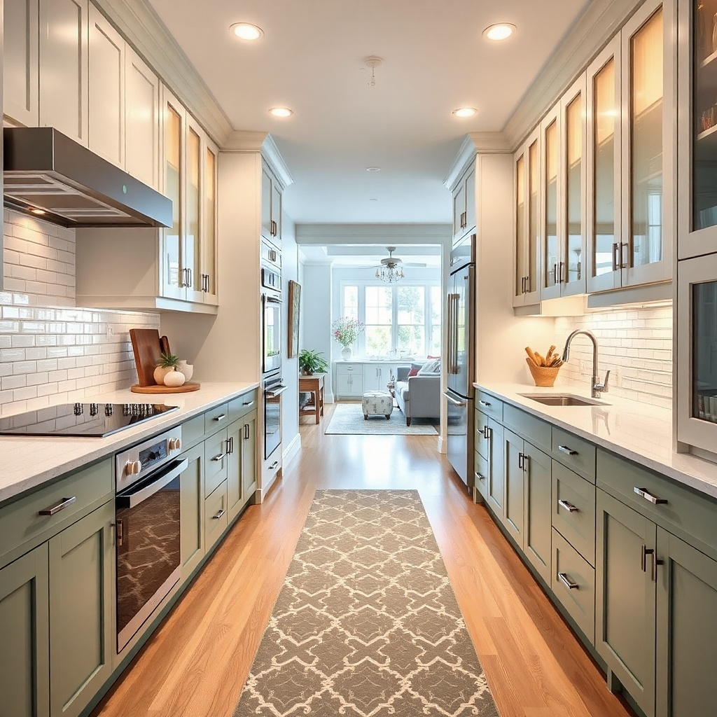 Cozy Small Kitchen Decor ideas for a Narrow Galley