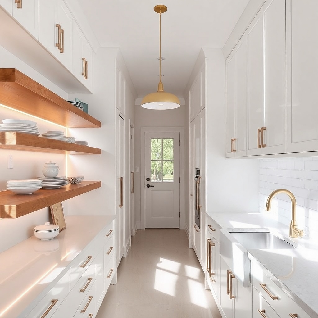 Cozy Small Kitchen Decor ideas for a Narrow Galley