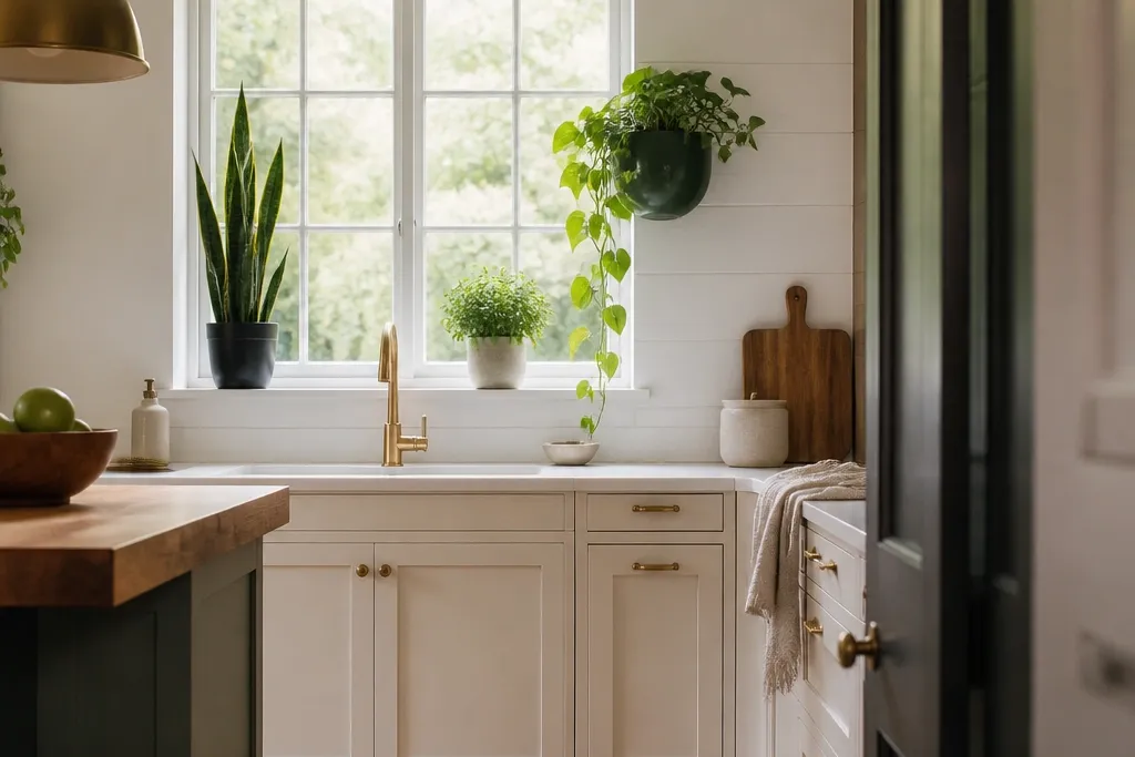 Good-Looking Kitchen Window Plant Ideas for Counter Space