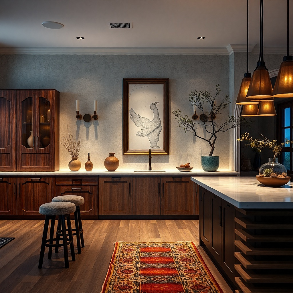 Two blackened brass wall sconces with linen shades