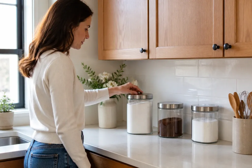 12 Kitchen Counter Canister Ideas That Keep Everyday Essentials Within Reach