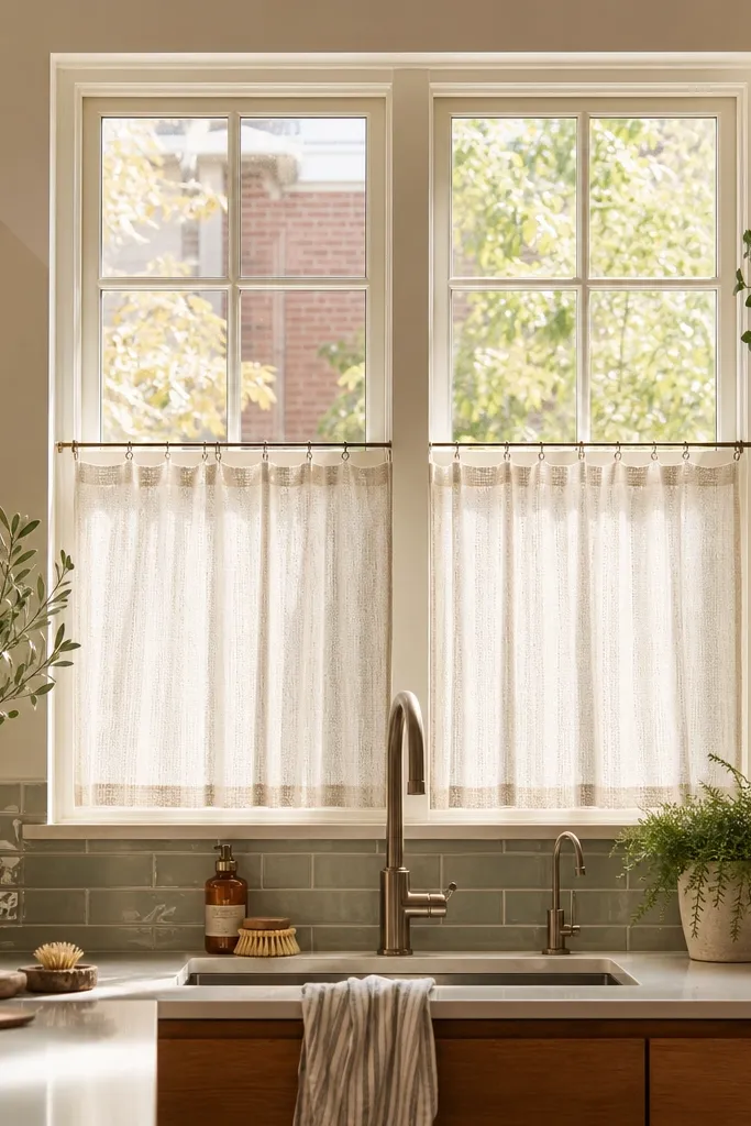 Low-Maintenance Kitchen Window Privacy Ideas