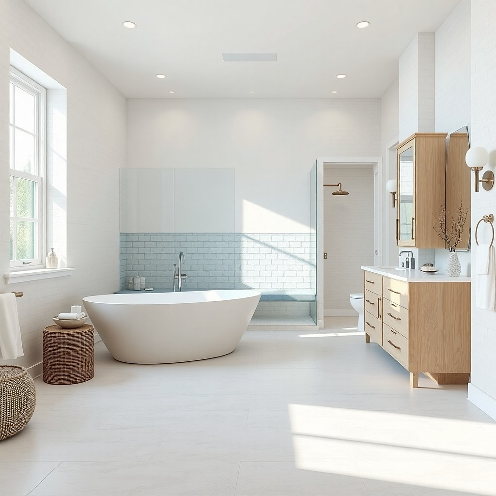 Matte quartz vanity top with an integrated sink and few visible seams