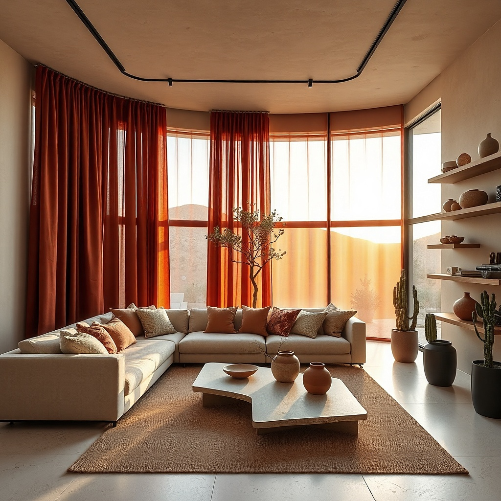 10 Aesthetic Red Curtain Living Room Ideas That Look Expensive