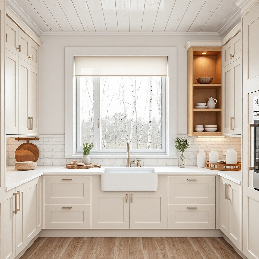 Double-cell shade with a sheer top section and blackout privacy below