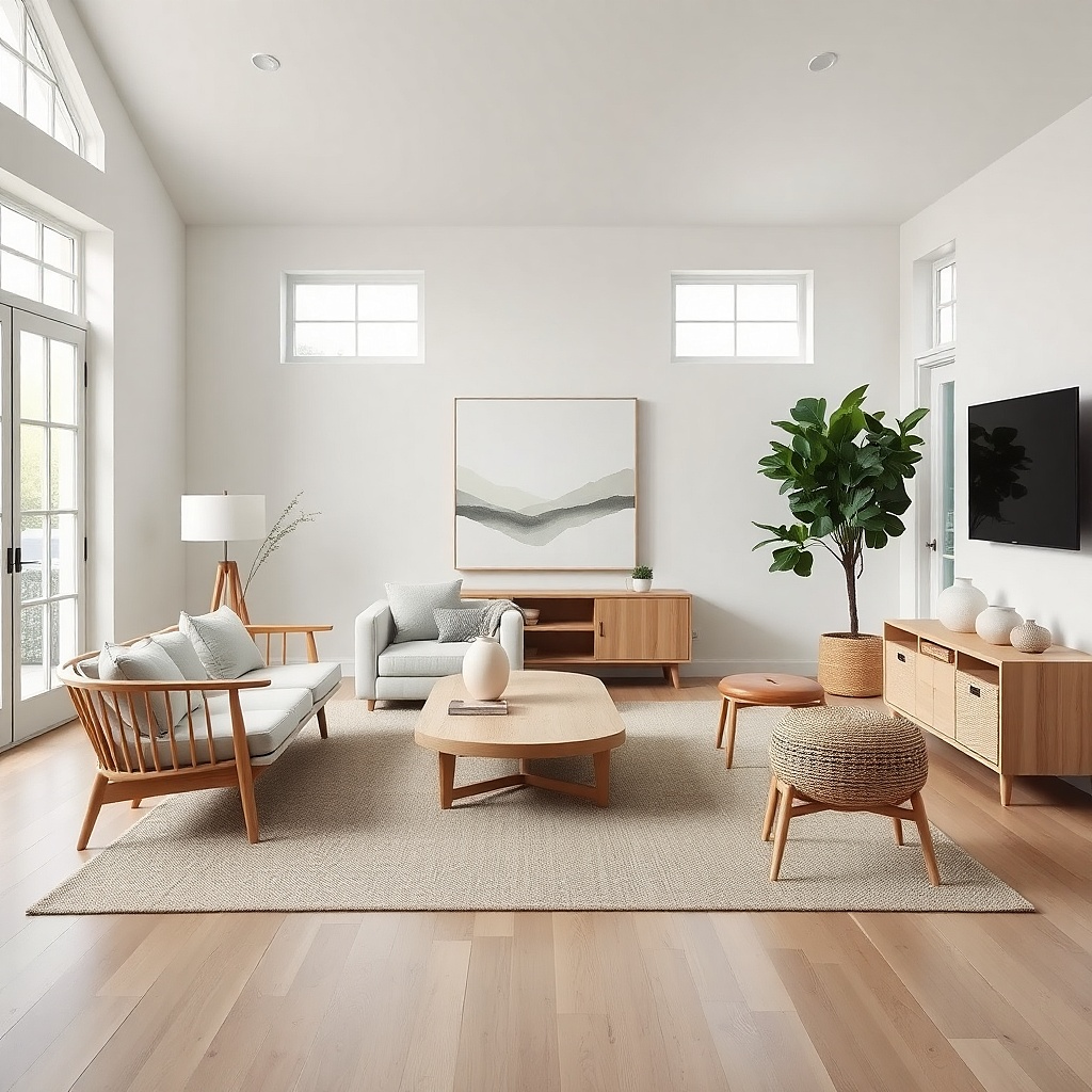 Sofa and chairs with visible legs in a small living room