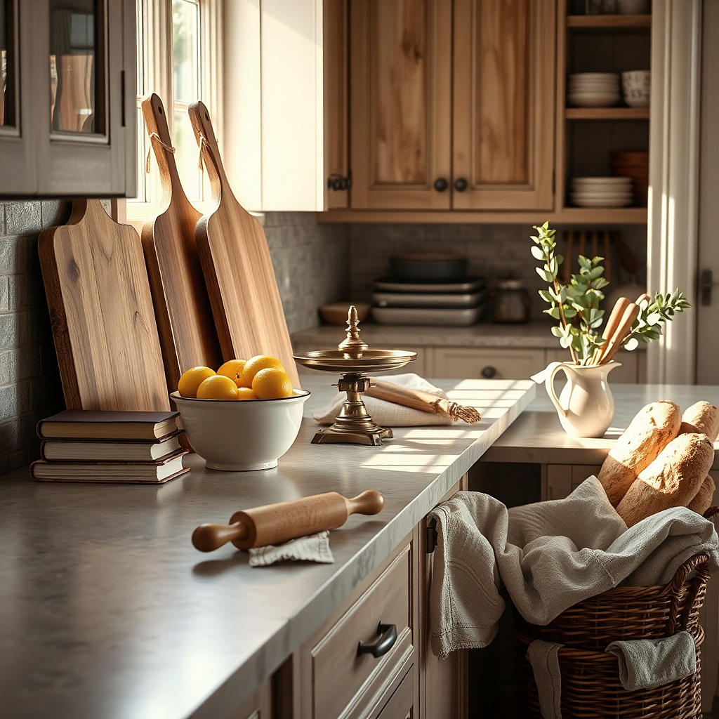 Small Space Vintage Kitchen Counter Decor Ideas With Modern Character