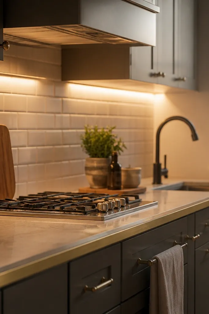 With Lights Small Kitchen Decor ideas for a Better Backsplash Look
