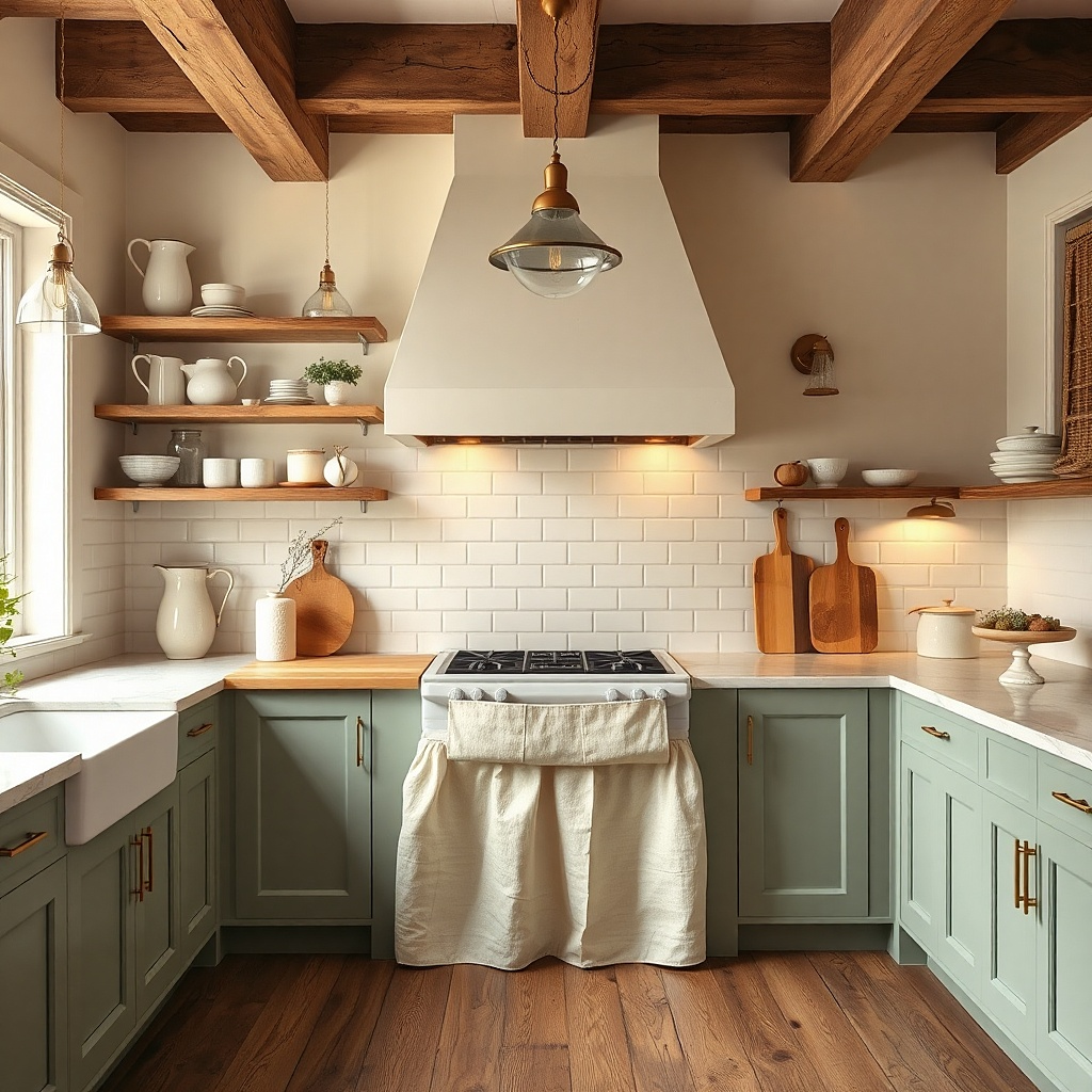 Two small pendant lights hang over a breakfast bar. The cords are shortened and wrapped neatly inside a cord cover, and a dimmable warm bulb glows above a tidy tray.