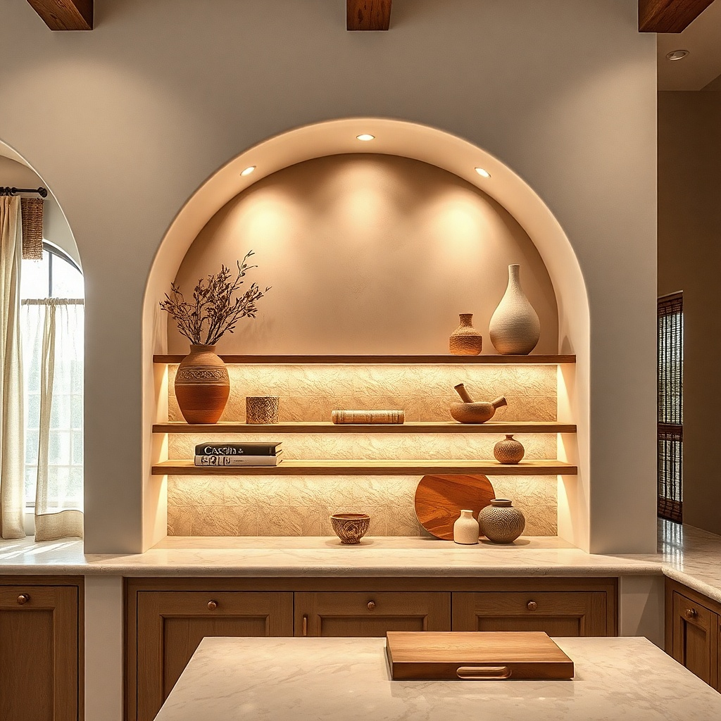 Year-Round Kitchen Wall Shelf Decor Ideas
