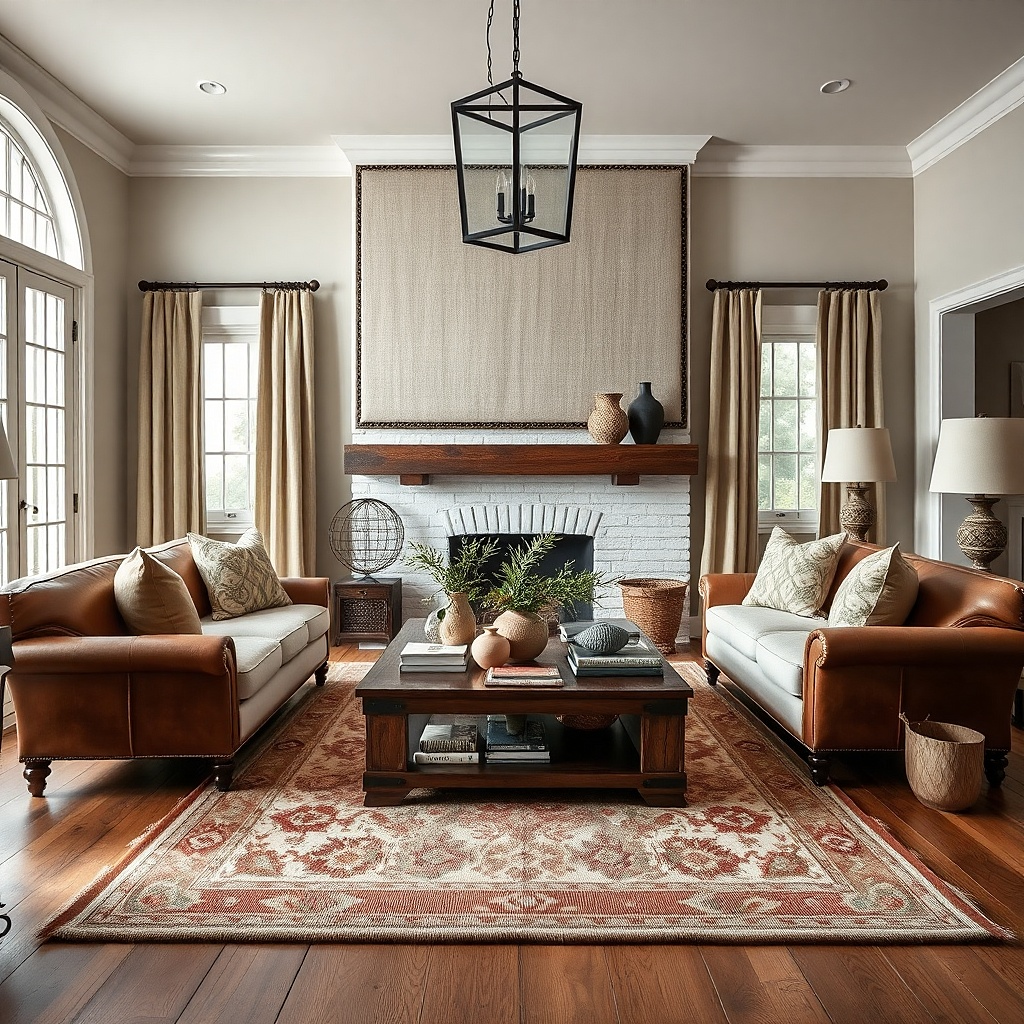Textured wall panel with nailhead trim and a neutral fabric insert